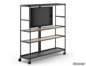 BOARDS - Steel office shelving with castors _ Brunner