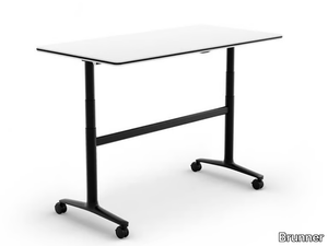 LIFT ACTIVE - Rectangular drop-leaf High meeting table _ Brunner