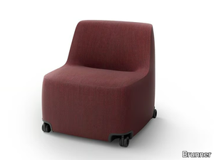 PADS - Modular armchair with castors _ Brunner