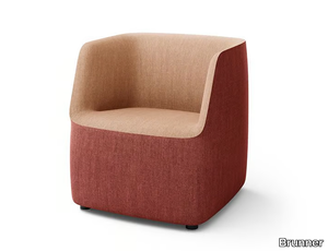 PADS - Modular armchair with castors with armrests _ Brunner