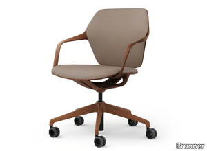 RAY WORK - Swivel chair with 5-spoke base with armrests _ Brunner