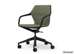 RAY - Swivel training chair with 5-spoke base with armrests _ Brunner