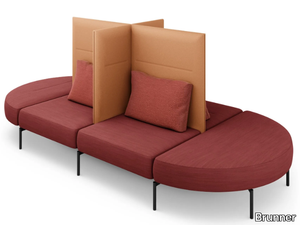 OVAL - Fabric bench seating _ Brunner