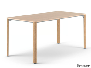 NATE - Rectangular wooden dining table _ Brunner