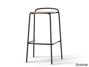 NATE S - Steel office stool with footrest _ Brunner