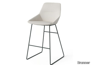 RAY SOFT - High sled base bar stool _ Brunner