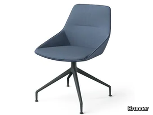 RAY SOFT - Swivel trestle-based chair _ Brunner