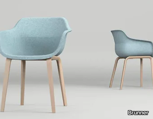 CRONA FELT - Felt chair with armrests _ Brunner