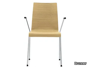 PRIME - Stackable wood veneer chair _ Brunner