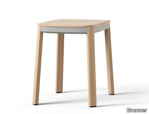 NATE - Wooden stool _ Brunner