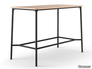 NATE S - Rectangular steel high table _ Brunner