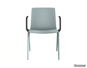 A-CHAIR - Plastic chair with armrests _ Brunner