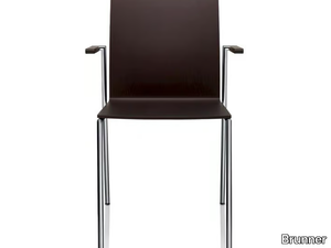 MILANOLIGHT - Stackable chair with armrests _ Brunner