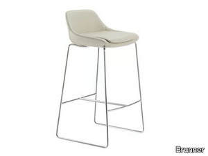 CRONA BAR - Sled base stool with footrest _ Brunner