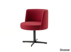 BANC - Upholstered with 4-spoke base easy chair _ Brunner