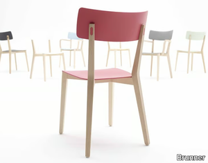 DUE - Laminated wood chair _ Brunner