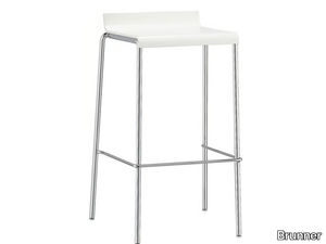 VERONA - High plastic stool with footrest _ Brunner