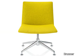 FINALOUNGE - Upholstered with 4-spoke base easy chair _ Brunner