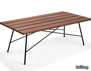 OD MAMAMIA - Rectangular solid wood garden table _ Bullfrog