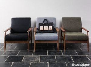 BUZZINORDIC ST100 - Fabric armchair with armrests _ BuzziSpace