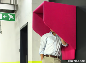 BuzziHood - Wall-mounted acoustic phone booth _ BuzziSpace