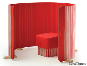 BuzziTwist - Sound absorbing curved screen _ BuzziSpace