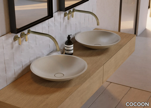 COCOON BOWL 1.1 - Countertop round Solid Surface washbasin _ COCOON