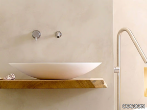 COCOON BOWL 2.1 - Countertop oval Solid Surface washbasin _ COCOON