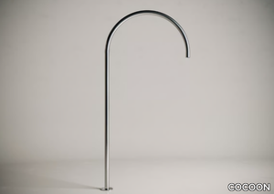 JP 35.2 - Floor standing stainless steel bathtub spout _ COCOON