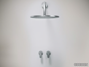 JP SET 20 - 3 hole stainless steel shower set with overhead shower _ COCOON