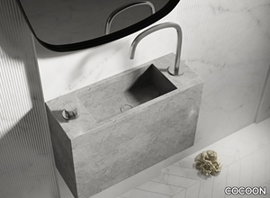 PB MICRO BASIN - 60B - Rectangular wall-mounted handrinse basin _ COCOON