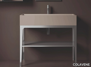 CAMALEO - Floor-standing single vanity unit with integrated washbasin _ COLAVENE