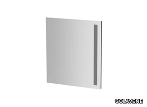 Wall-mounted mirror - Rectangular wall-mounted mirror with integrated lighting _ COLAVENE