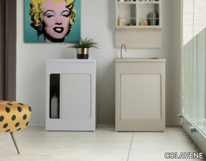 LAVACRIL - Outdoor ABS laundry room cabinet with tambour doors _ COLAVENE