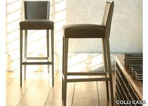 SIENA - High stool with back _ COLLI CASA