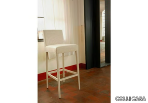 TAORMINA - Upholstered stool with back _ COLLI CASA