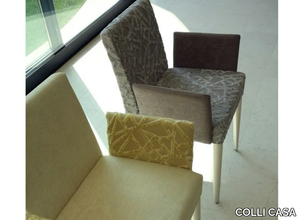 TAORMINA - Upholstered fabric chair with armrests _ COLLI CASA