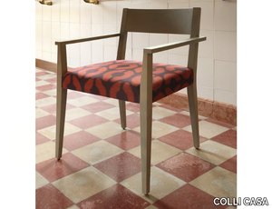 RAPALLO - Solid wood chair with armrests _ COLLI CASA