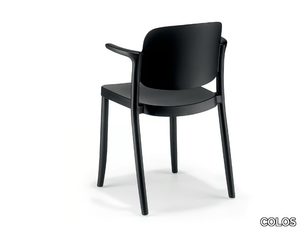 PIAZZA 2 - Stackable polypropylene chair with armrests _ COLOS