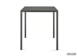 QU 700 - Stackable square powder coated steel table _ COLOS
