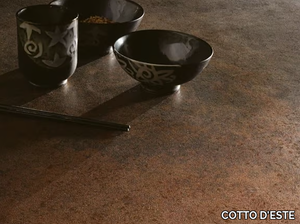 METAL - CORTEN - Laminated stoneware wall/floor tiles with metal effect _ COTTO D'ESTE