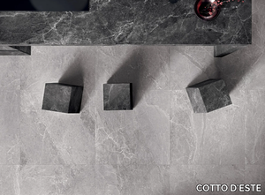 ADVANTAGE SKIN - SILVER - Laminated stoneware wall tiles / flooring with ston effect _ COTTO D'ESTE