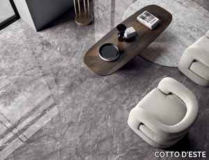 STARLIGHT - CARNICO GREY - Laminated stoneware wall tiles / flooring with marble effect _ COTTO D'ESTE