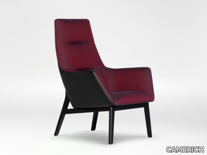 QING - Fabric armchair with armrests high-back _ CAMERICH