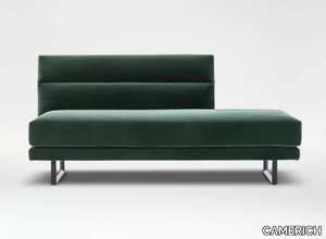 AMOR - Upholstered velvet bench with back _ CAMERICH