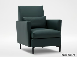 COZI - Leather armchair with armrests _ CAMERICH