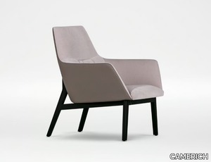 QING - Fabric armchair with armrests _ CAMERICH