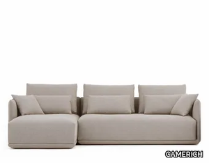 ELAN - Modular fabric sofa with chaise longue _ CAMERICH