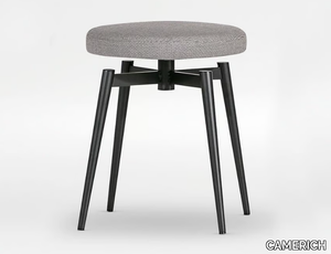 BALLET - Low upholstered fabric stool _ CAMERICH