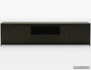 MAX - Wooden TV cabinet with open storage space _ CAMERICH